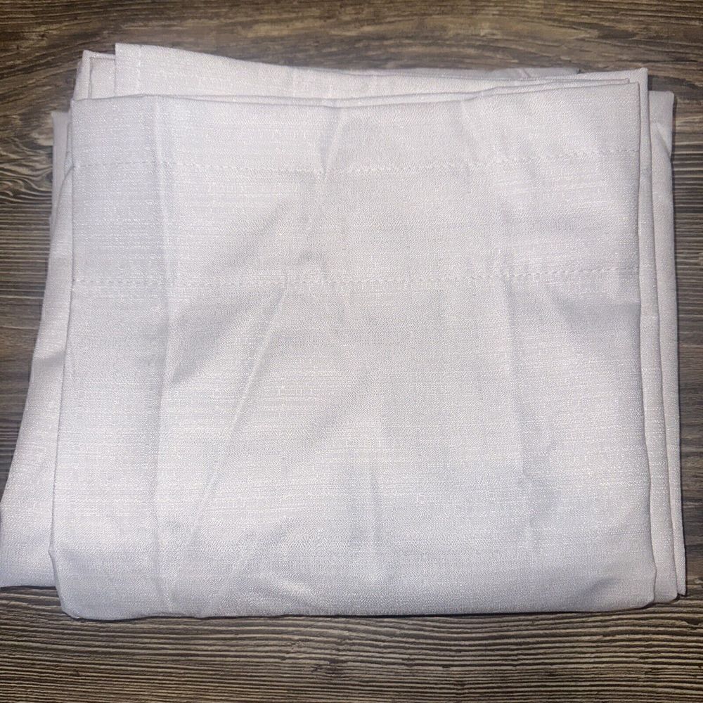 NEW ONE Eclipse Blackout Rod Pocket Panel Curtain Drape 42"x84" Braxton WHITE